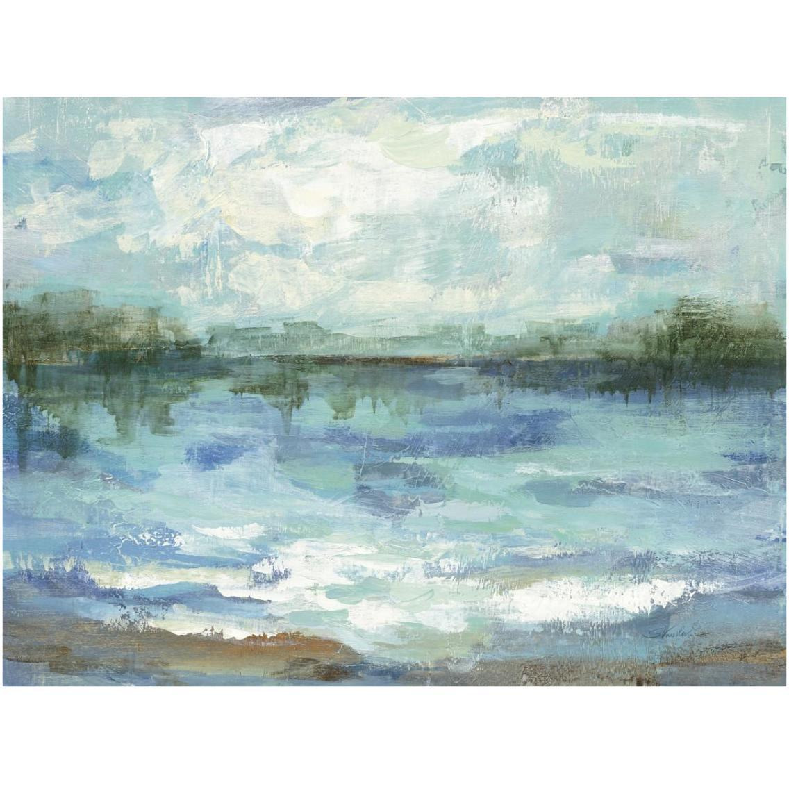 Mirrored Sky Crop -Paper Art-34&quotx26"