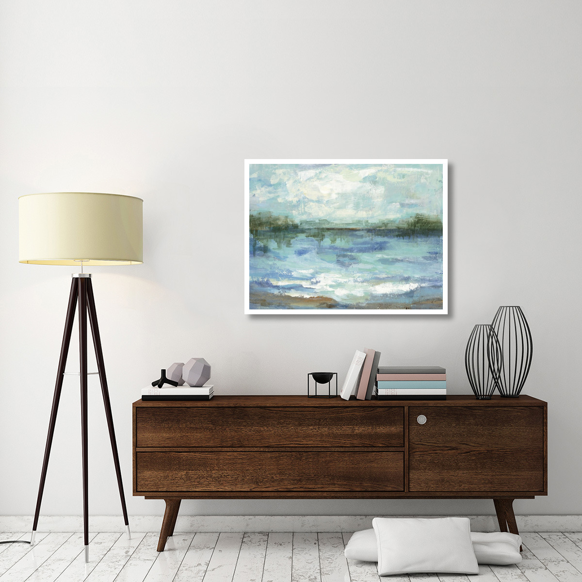 Mirrored Sky Crop -Paper Art-42&quotx32"