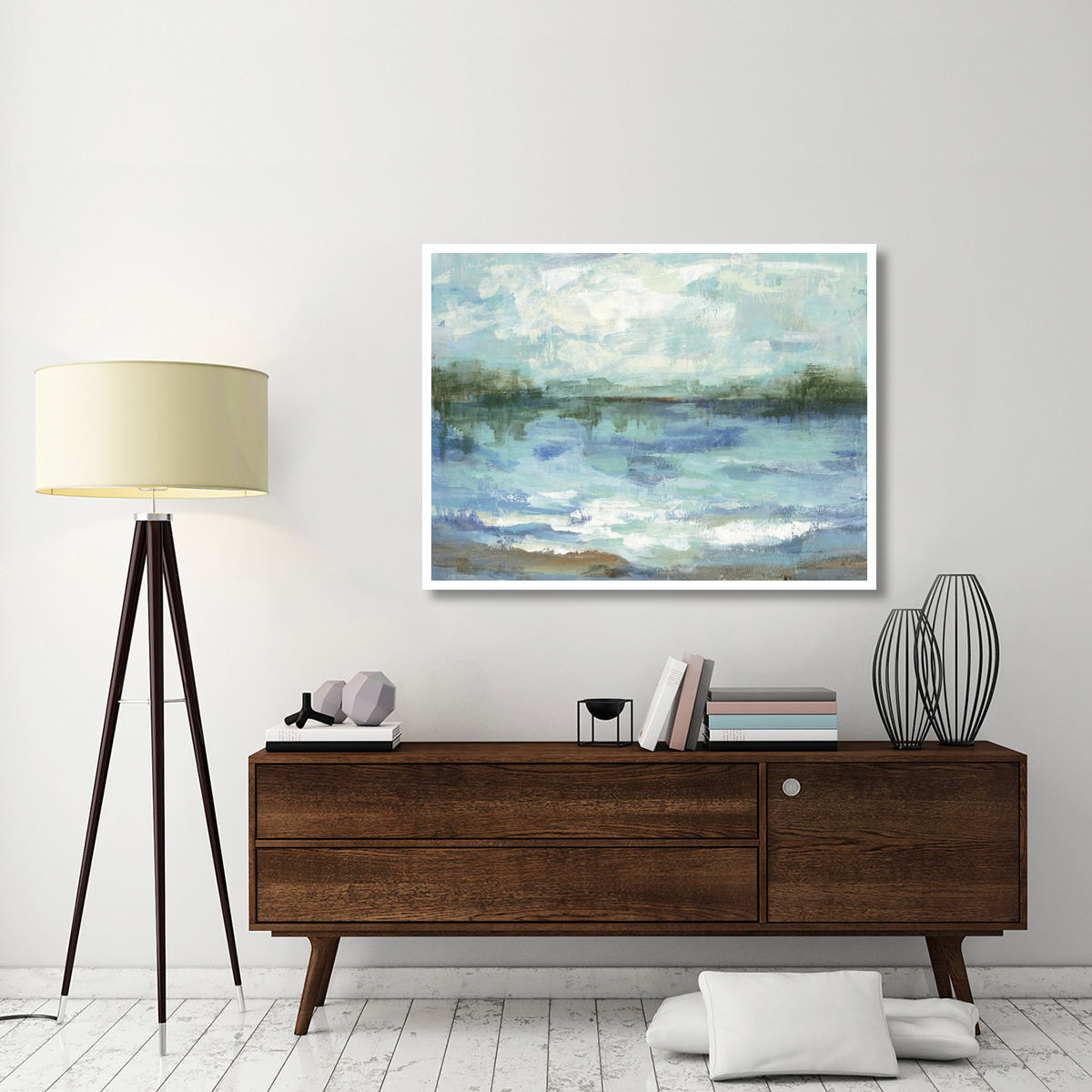 Mirrored Sky Crop -Paper Art-50&quotx38"