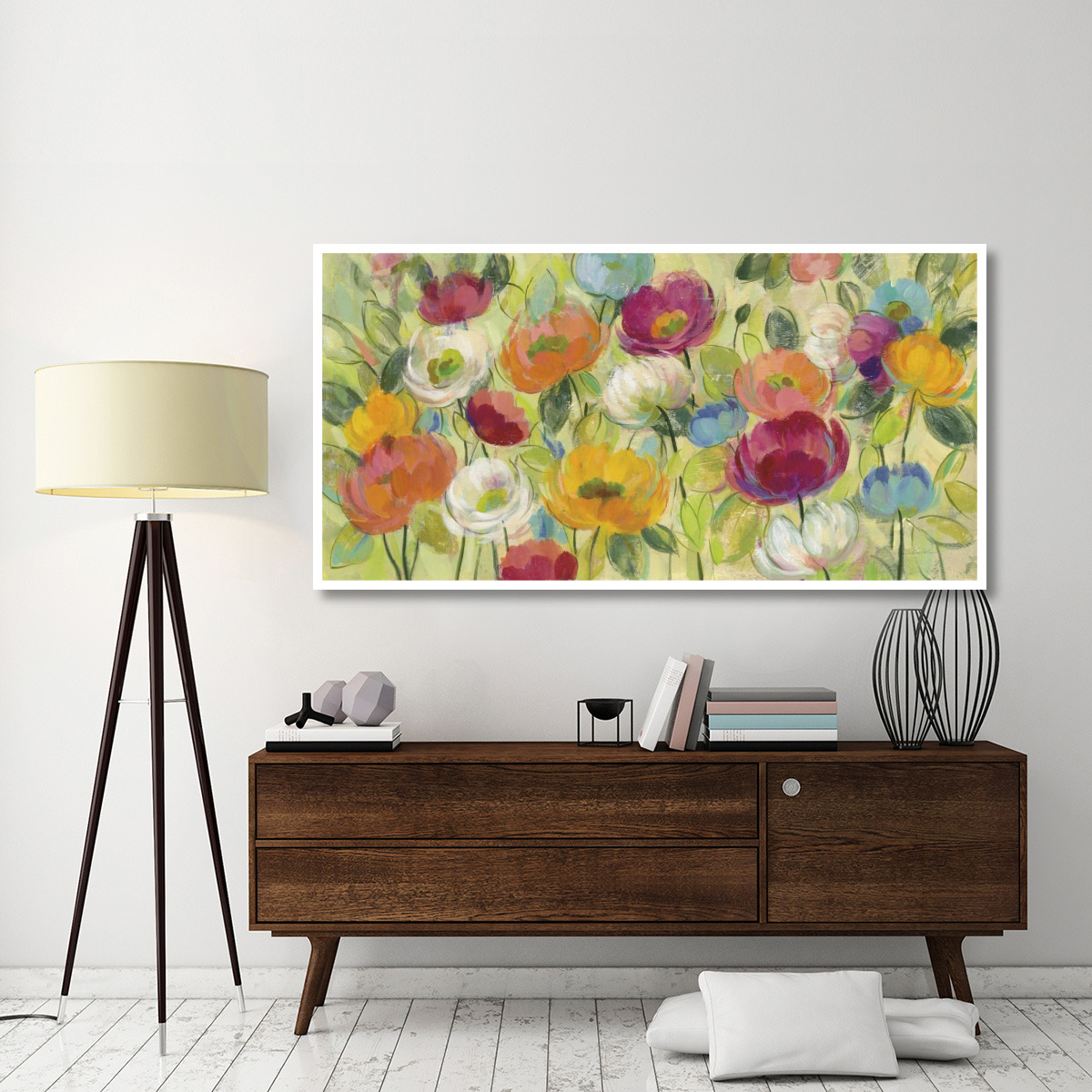Chartreuse Garden -Paper Art-74&quotx38"