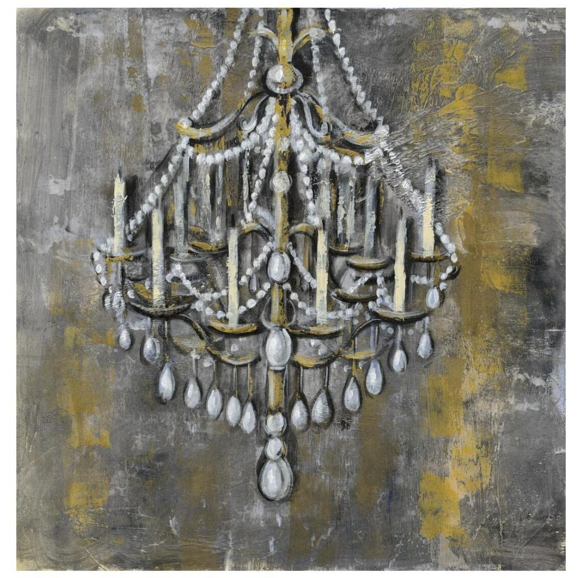Vintage Chandelier I -Paper Art-26&quotx26"