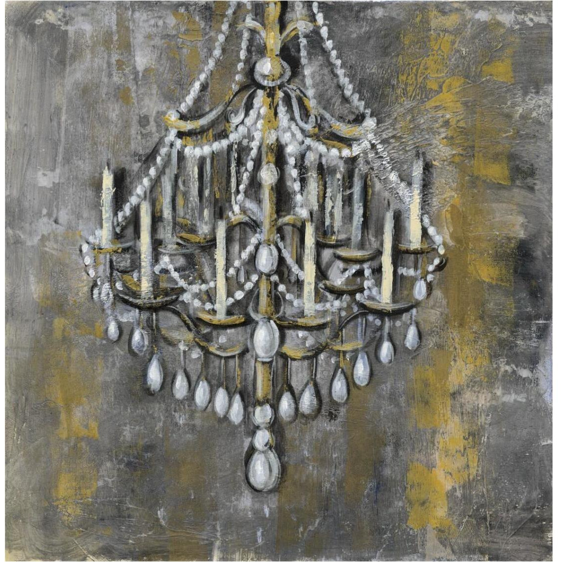 Vintage Chandelier I -Paper Art-38&quotx38"