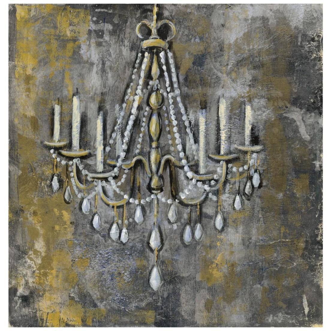 Vintage Chandelier II -Paper Art-20&quotx20"