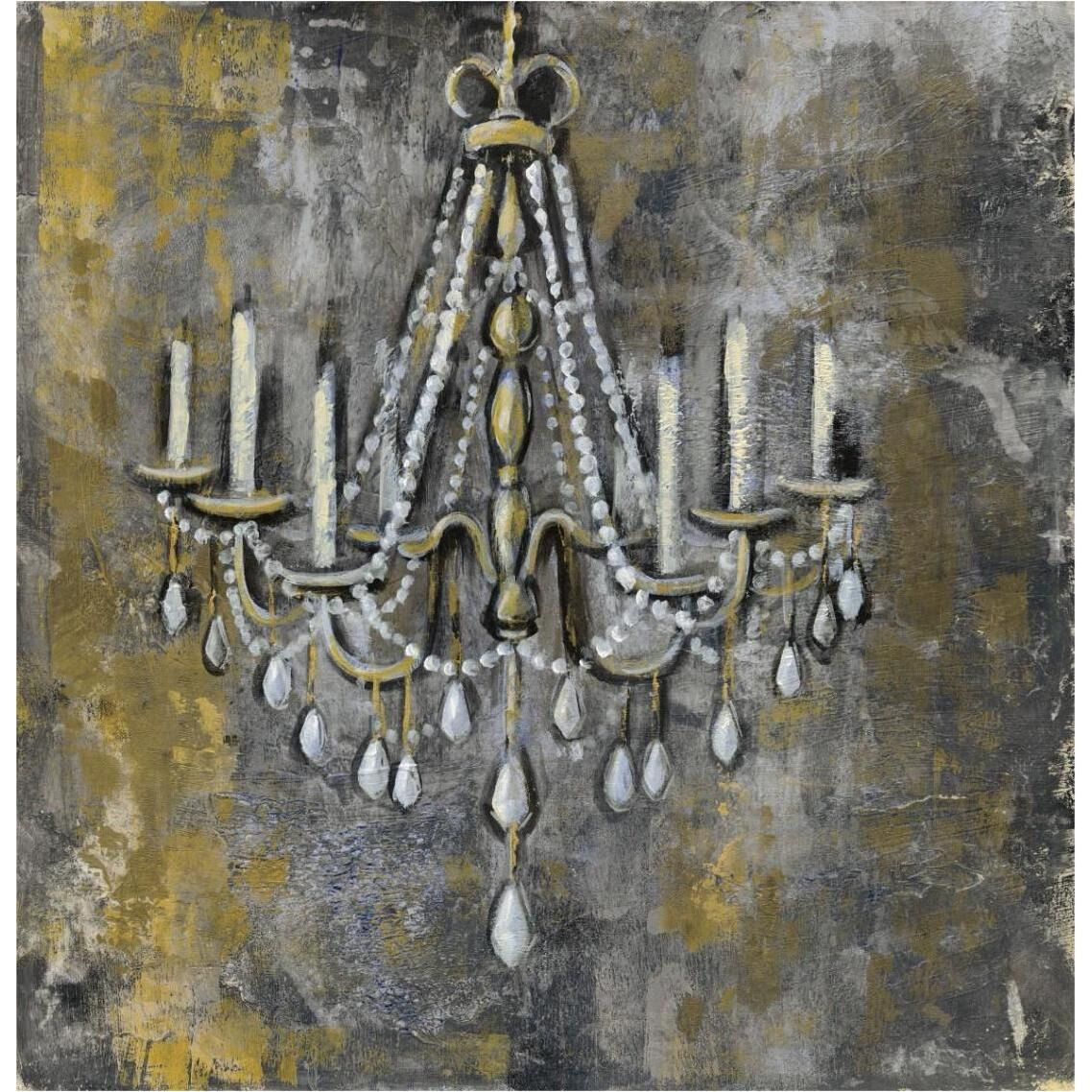Vintage Chandelier II -Paper Art-38&quotx38"