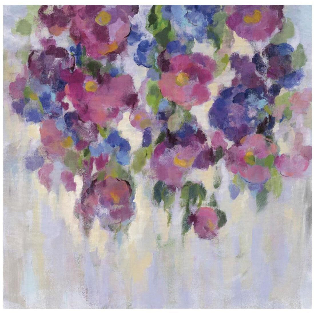 Pink and Blue I Crop -Paper Art-20&quotx20"