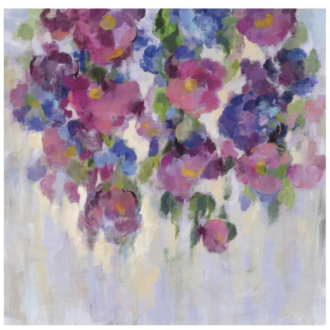 Pink and Blue I Crop -Paper Art-26&quotx26"