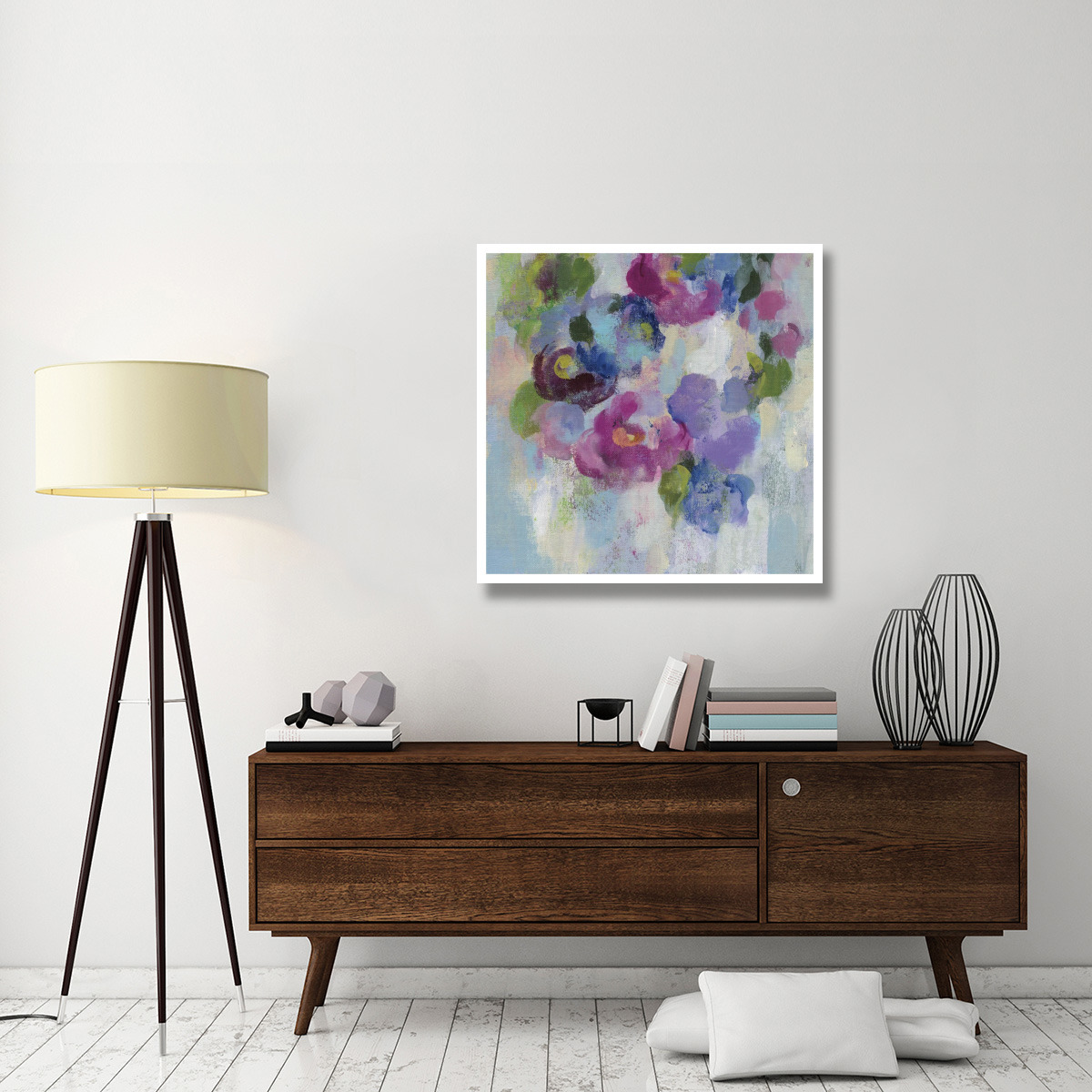 Pink and Blue II -Paper Art-38&quotx38"