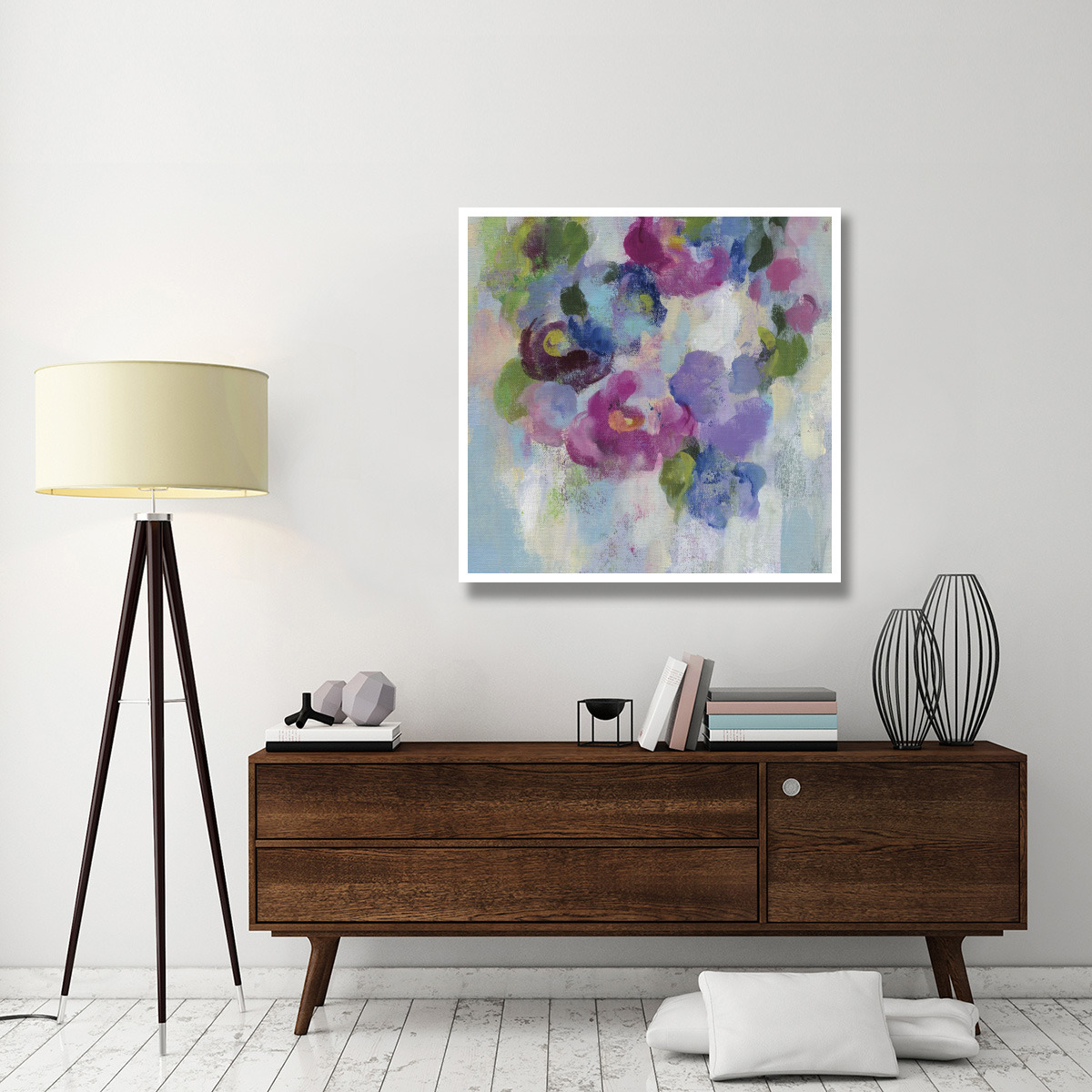 Pink and Blue II -Paper Art-42&quotx42"