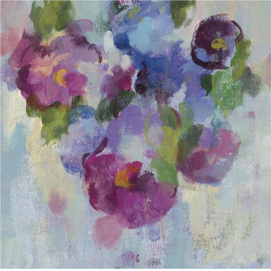 Pink and Blue III -Paper Art-38&quotx38"