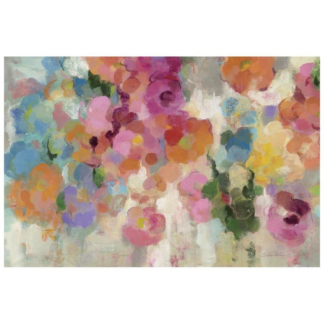 Colorful Garden I Crop -Paper Art-26&quotx18"