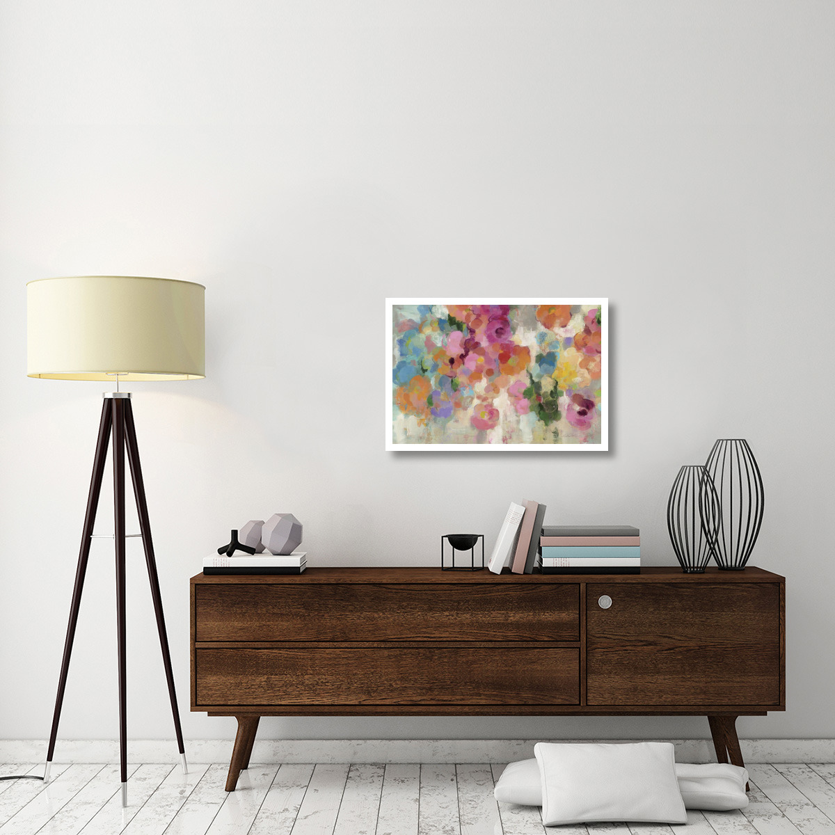 Colorful Garden I Crop -Paper Art-32&quotx22"
