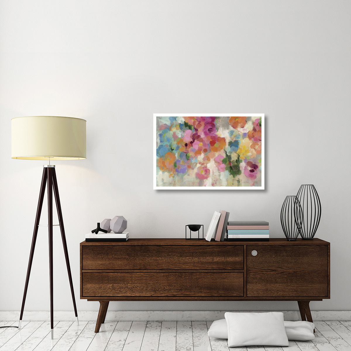 Colorful Garden I Crop -Paper Art-38&quotx26"