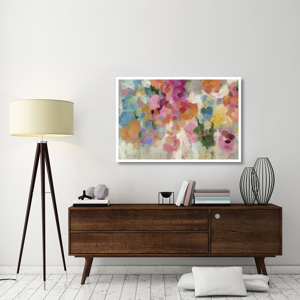 Colorful Garden I Crop -Paper Art-50&quotx34"
