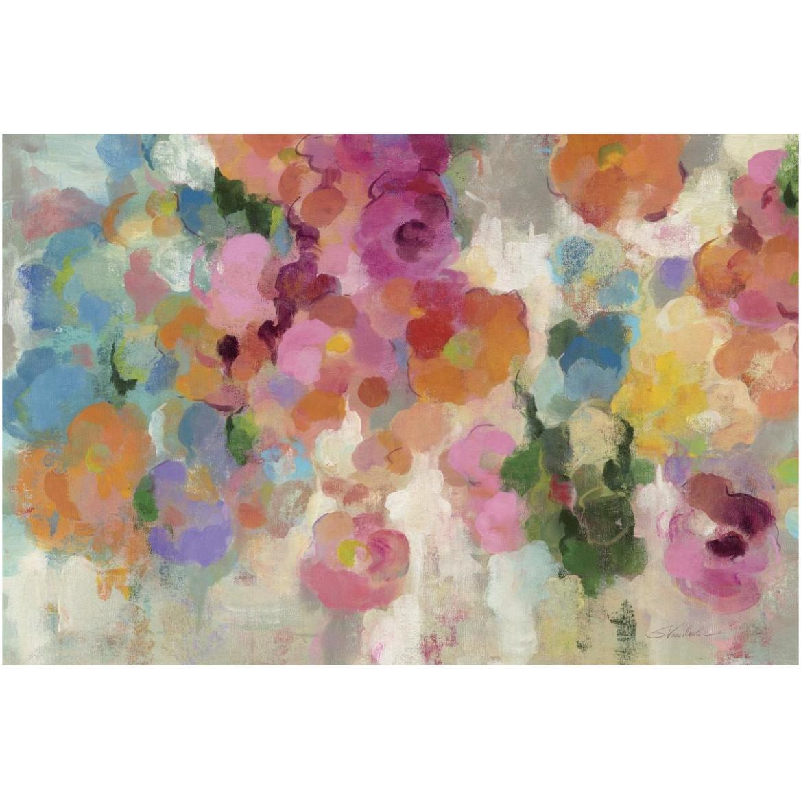 Colorful Garden I Crop -Paper Art-62&quotx42"