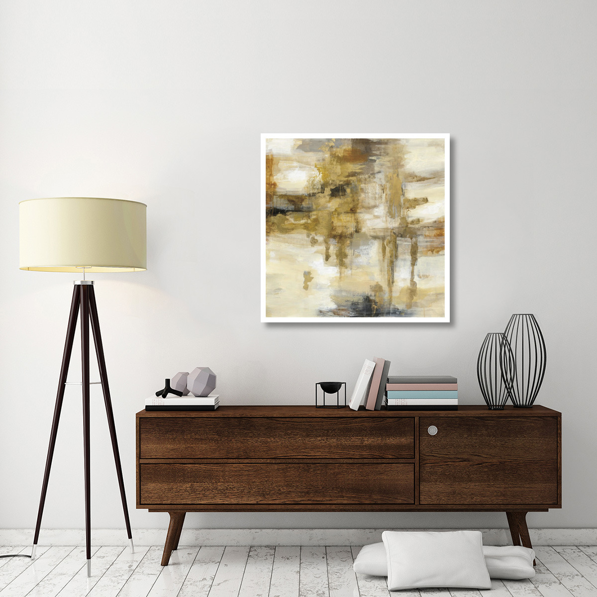On the Bridge -Paper Art-38&quotx38"