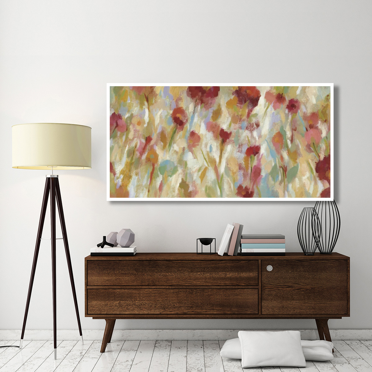 Breezy Floral I -Paper Art-74&quotx38"
