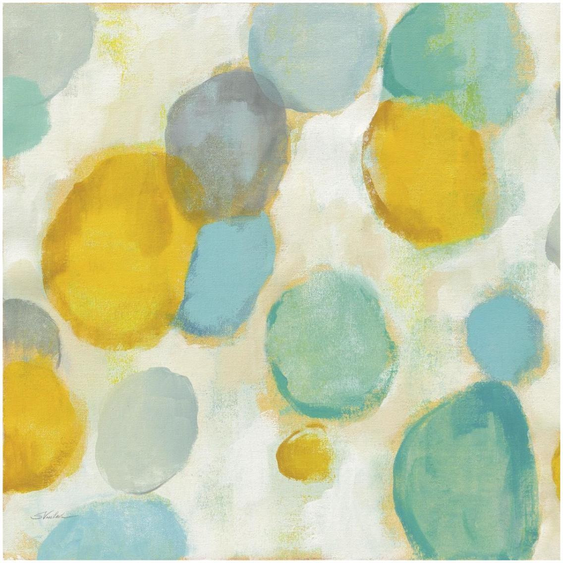 Painted Pebbles II -Paper Art-32&quotx32"