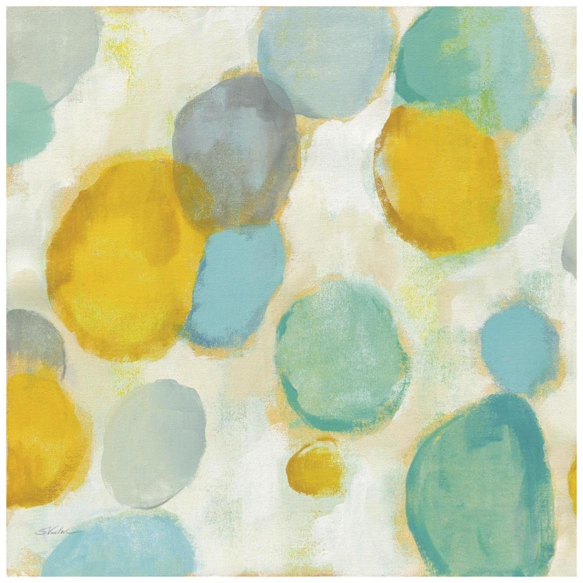 Painted Pebbles II -Paper Art-42&quotx42"