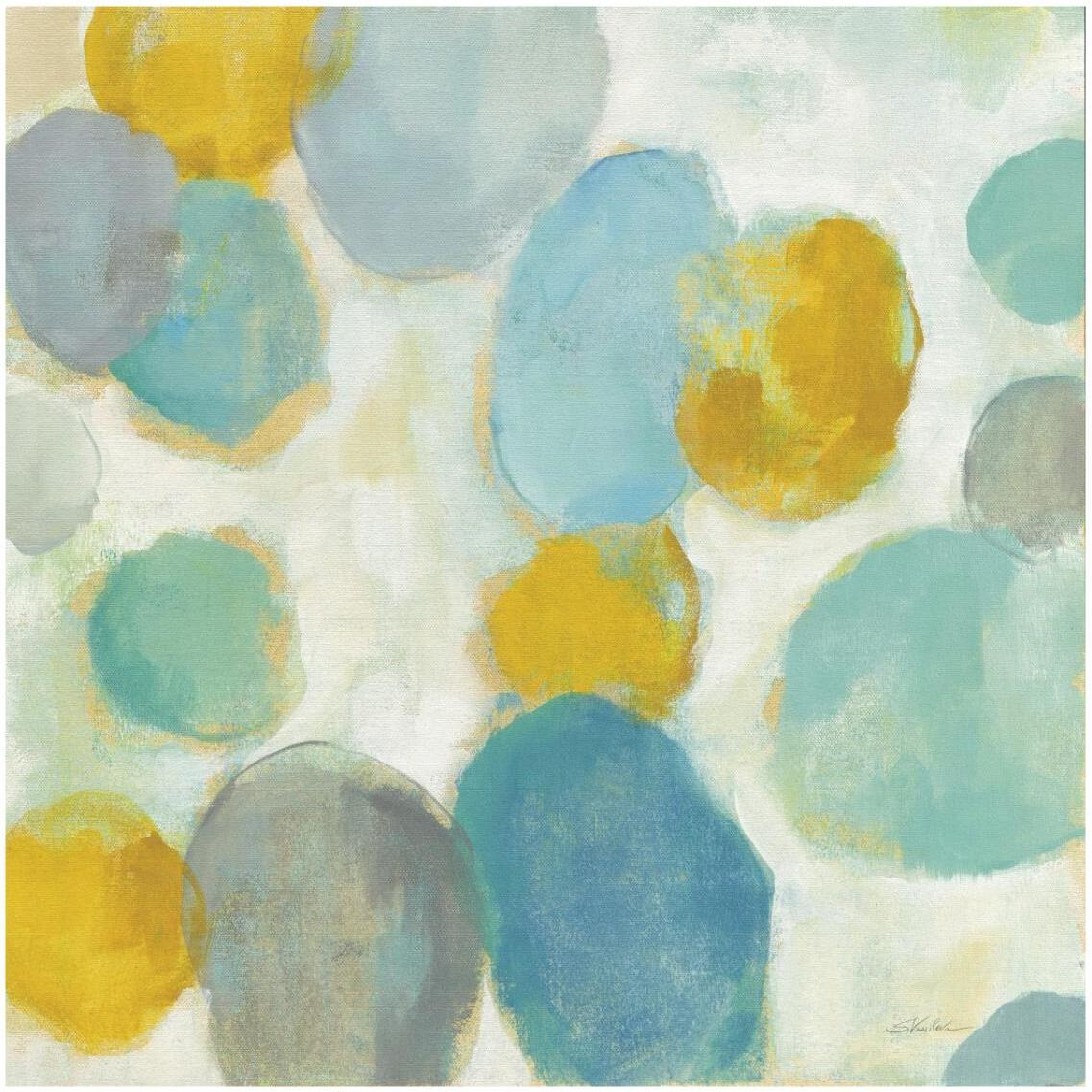 Painted Pebbles III -Paper Art-32&quotx32"