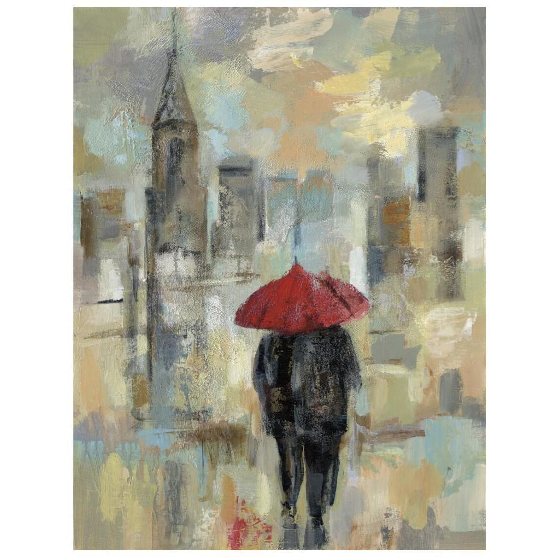 Rain in the City I -Paper Art-20&quotx26"