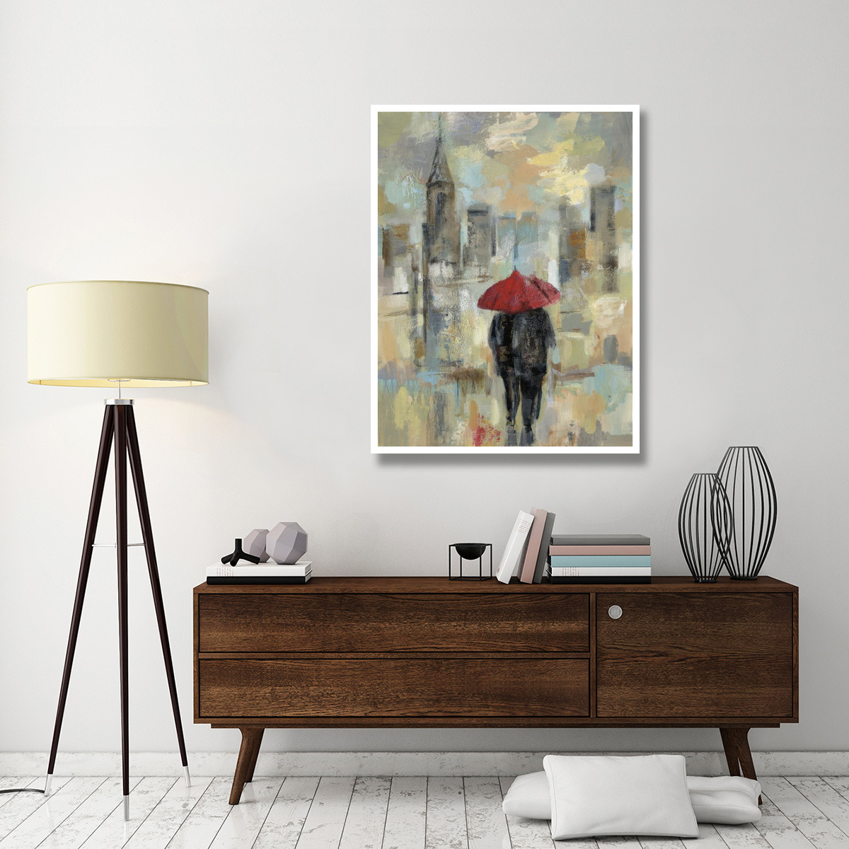 Rain in the City I -Paper Art-38&quotx50"