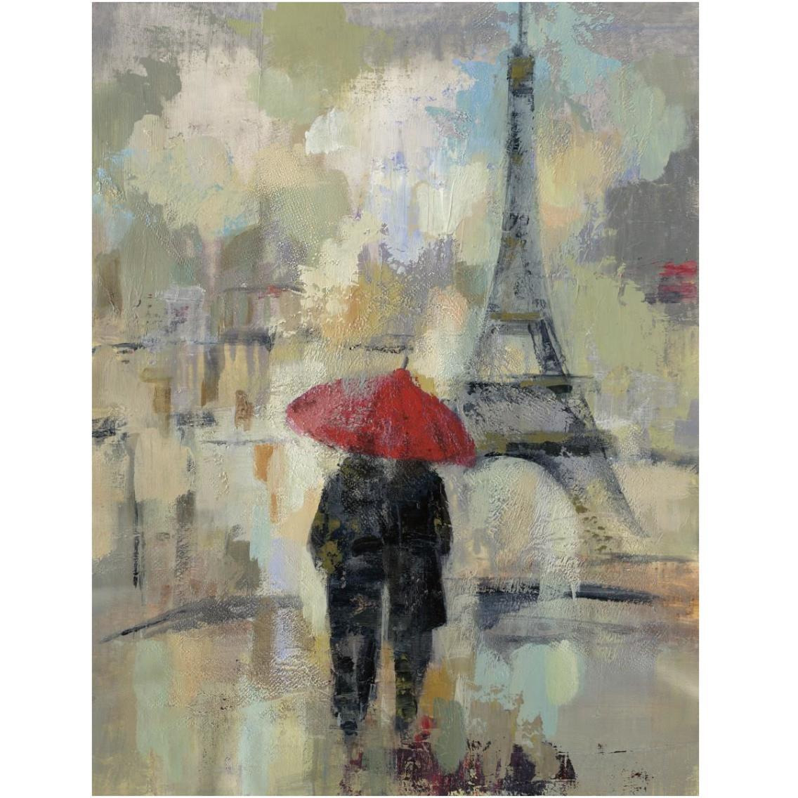 Rain in the City II -Paper Art-14&quotx18"