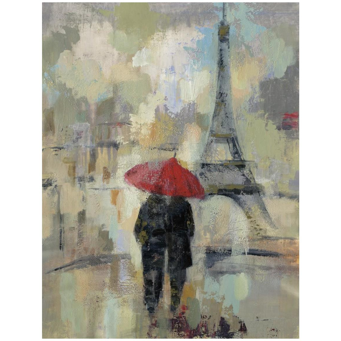 Rain in the City II -Paper Art-38&quotx50"