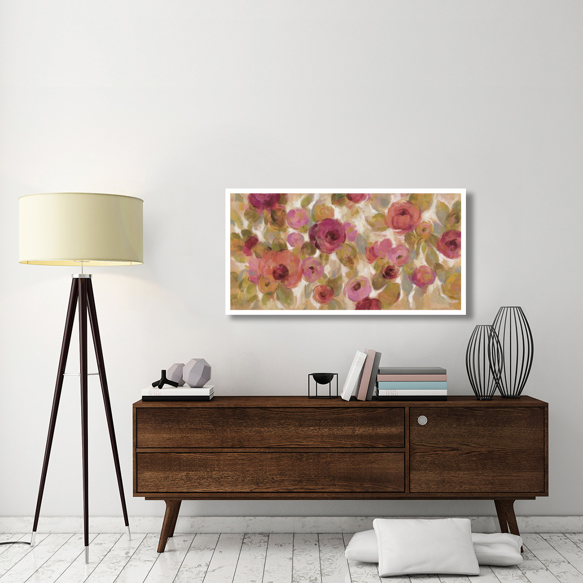 Glorious Pink Floral I -Paper Art-50&quotx26"