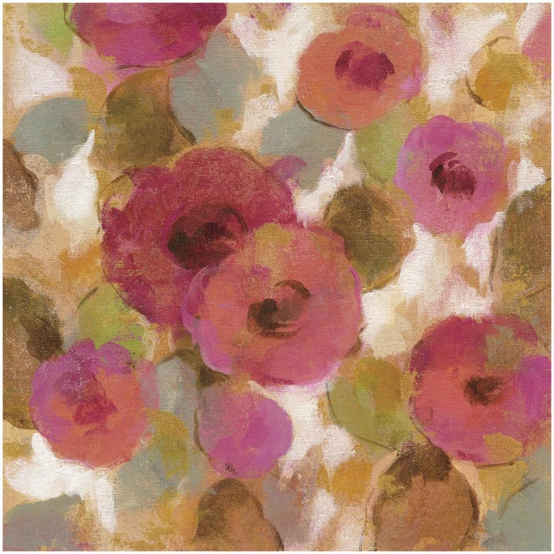 Glorious Pink Floral II -Paper Art-32&quotx32"