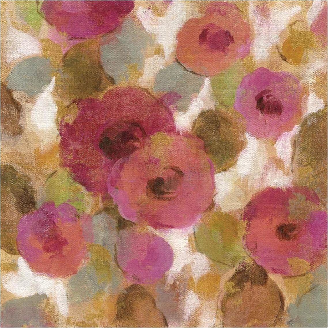 Glorious Pink Floral II -Paper Art-38&quotx38"