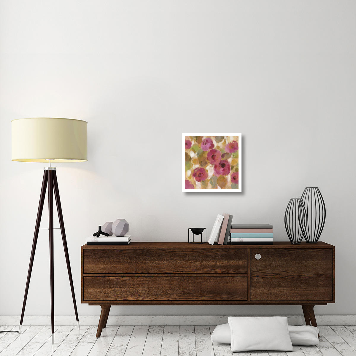 Glorious Pink Floral III -Paper Art-20&quotx20"