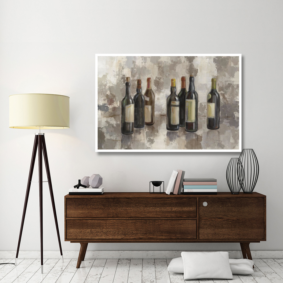 Vino Marsala no Words Gray -Paper Art-62&quotx42"