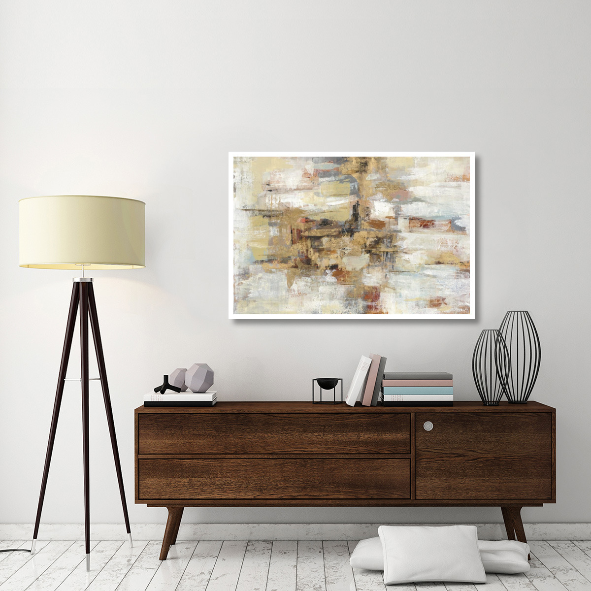 Old Bridge Reminiscence -Paper Art-50&quotx34"