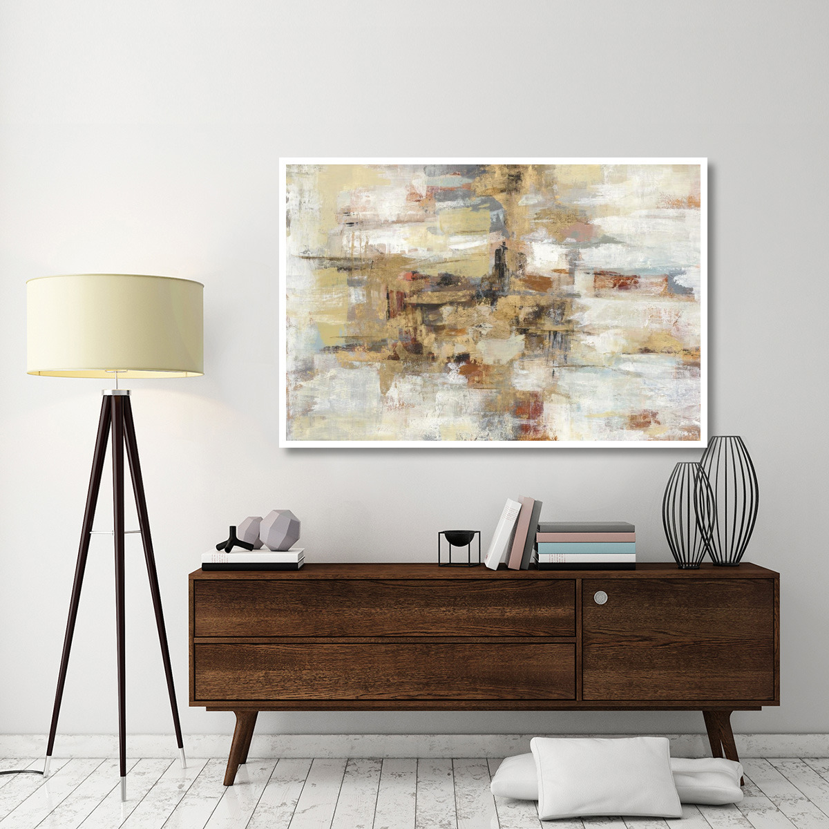 Old Bridge Reminiscence -Paper Art-62&quotx42"