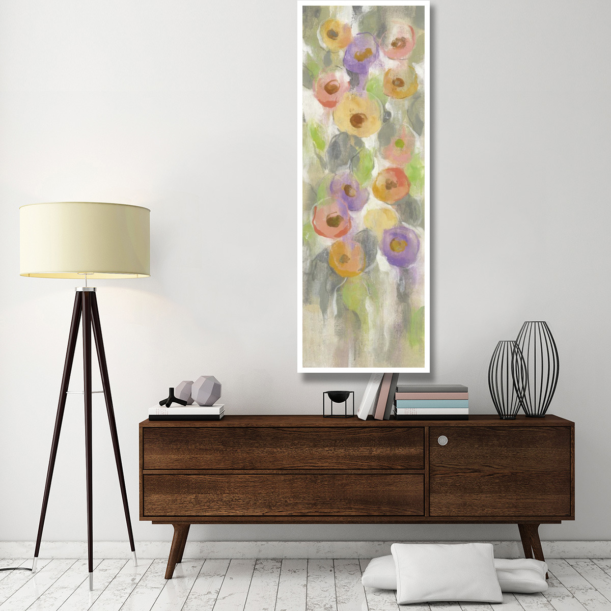 Dreamy Flowers II -Paper Art-26&quotx74"