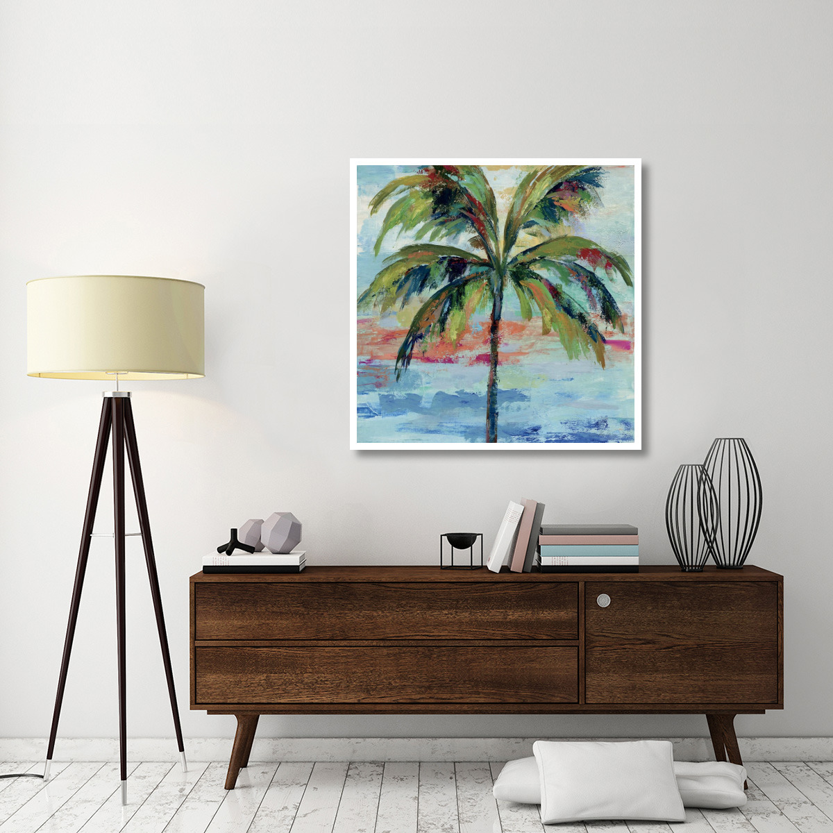 California Palm I -Paper Art-42&quotx42"