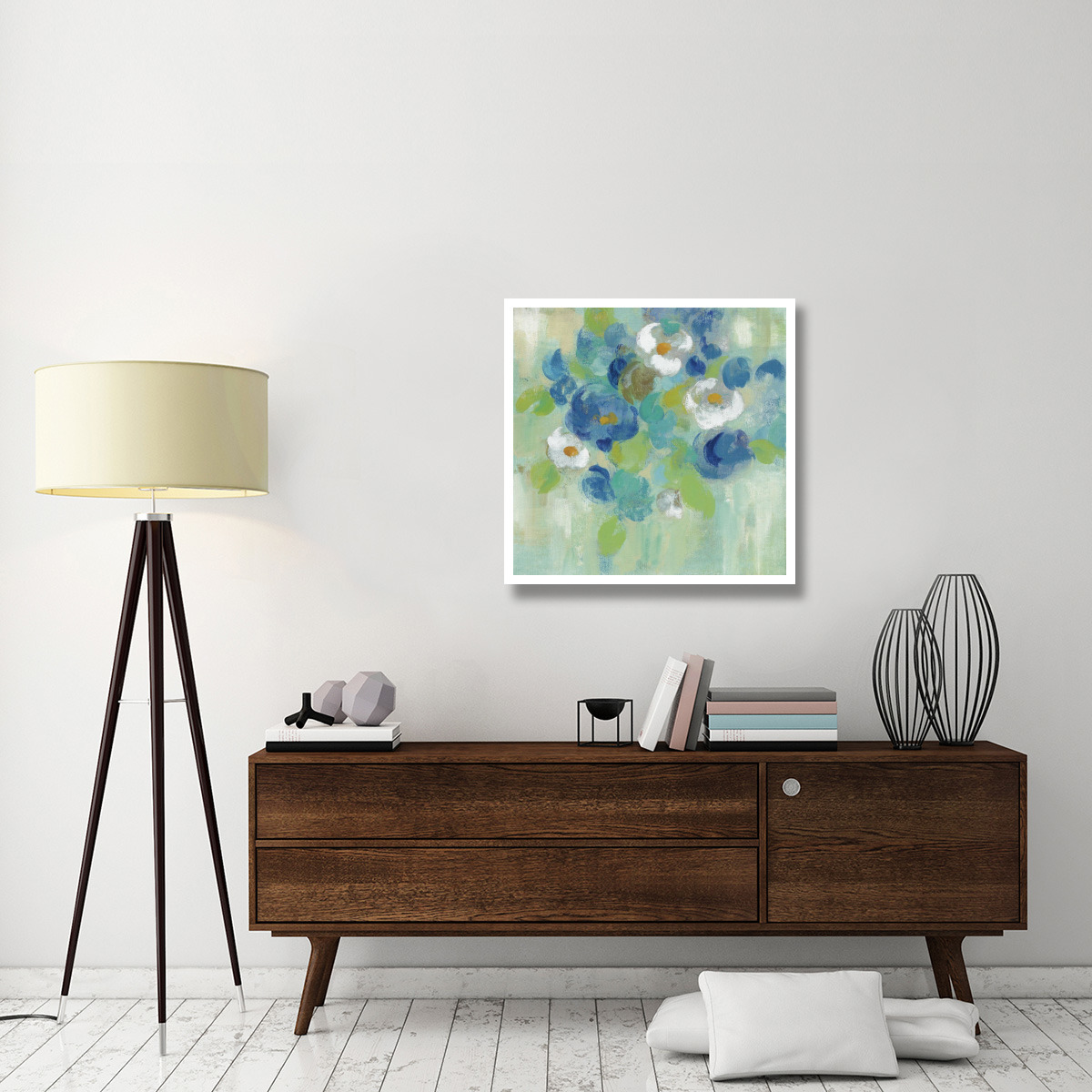 Spring Aroma III White Flowers -Paper Art-32&quotx32"