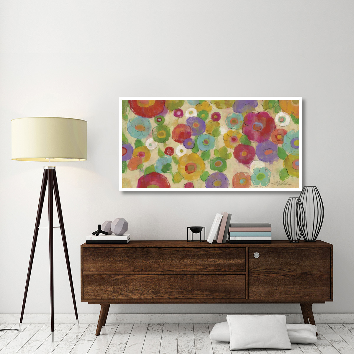 Bohemian Bouquet I -Paper Art-62&quotx32"