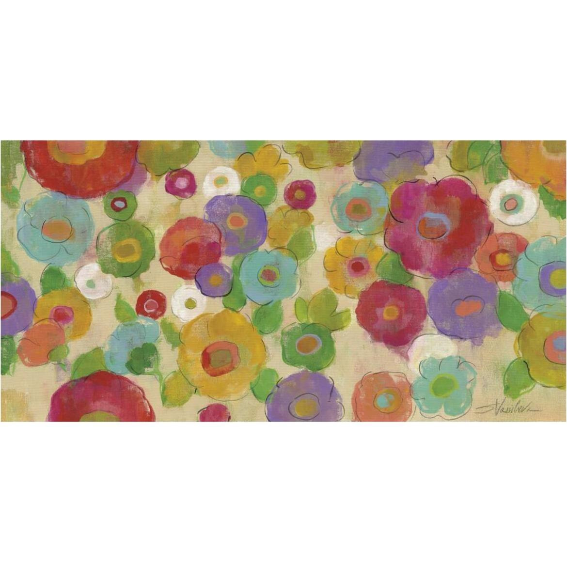 Bohemian Bouquet I -Paper Art-74&quotx38"