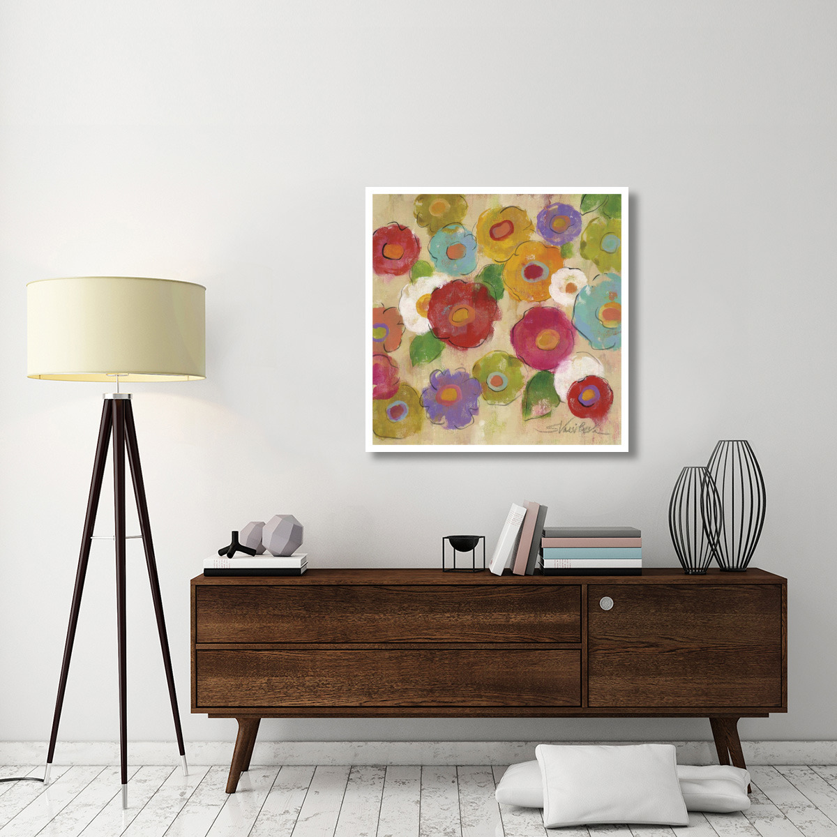 Bohemian Bouquet III -Paper Art-38&quotx38"