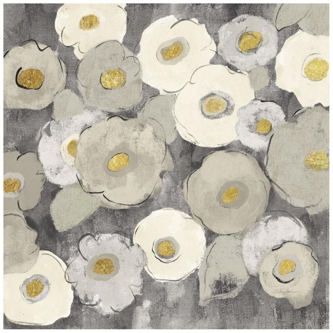 Bohemian Bouquet III Neutral -Paper Art-20&quotx20"