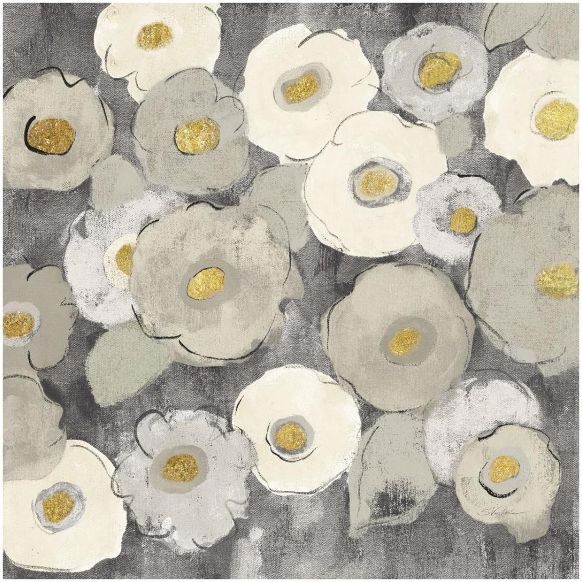 Bohemian Bouquet III Neutral -Paper Art-32&quotx32"