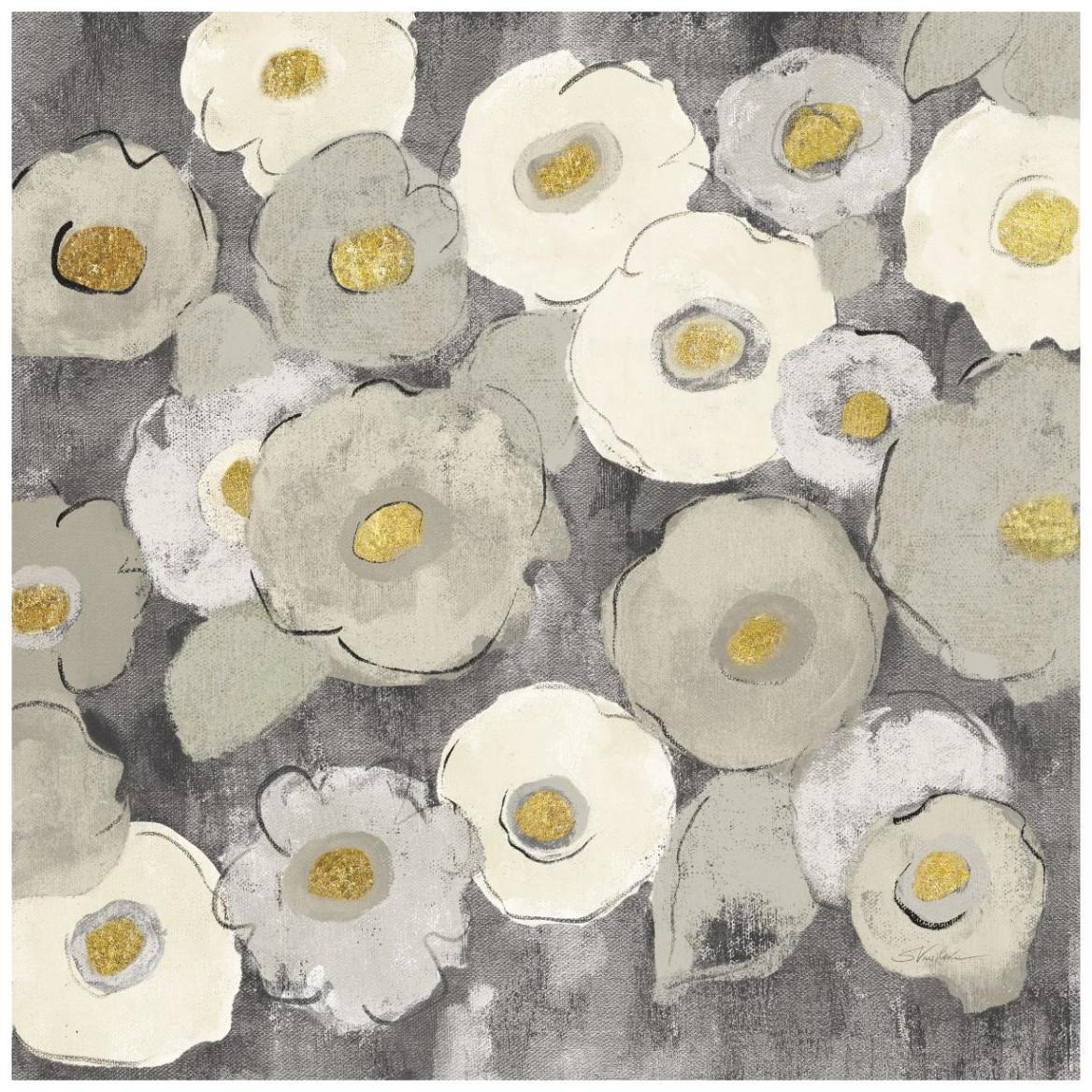 Bohemian Bouquet III Neutral -Paper Art-42&quotx42"