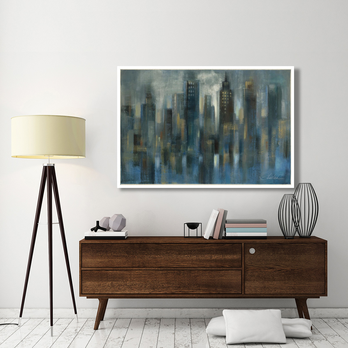 Rhythmic Reflection -Paper Art-62&quotx42"