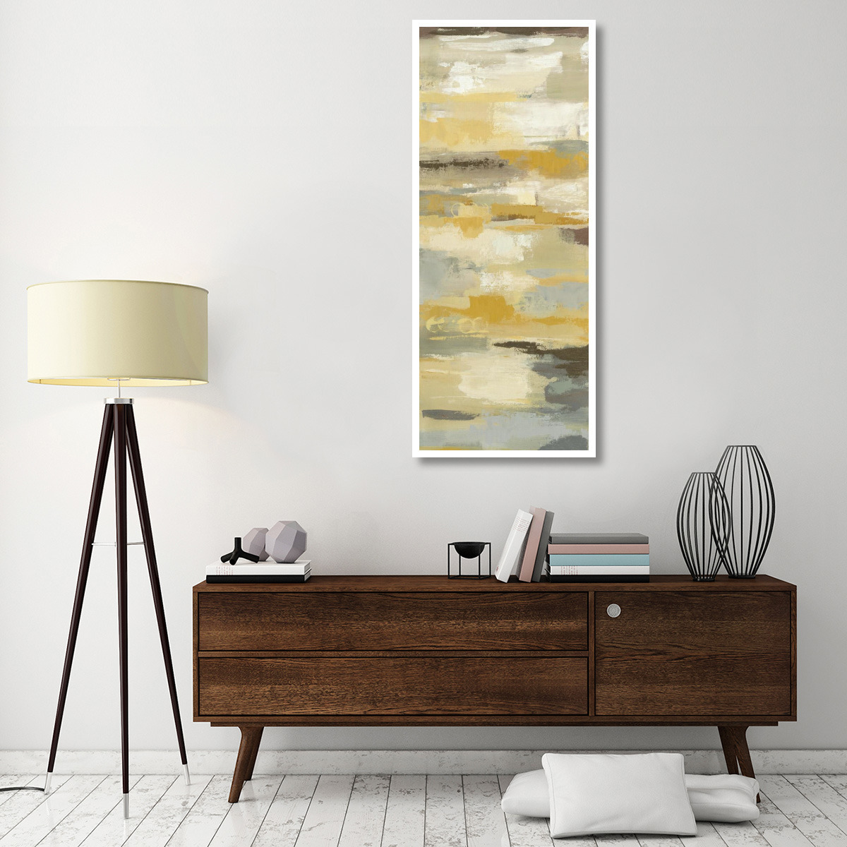 Earth Abstracts I -Paper Art-26&quotx62"