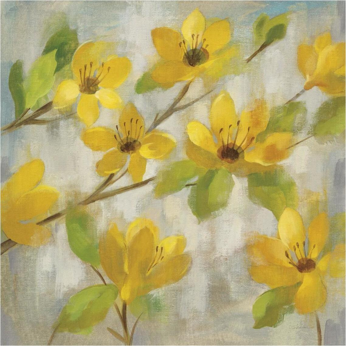 Golden Bloom II -Paper Art-38&quotx38"
