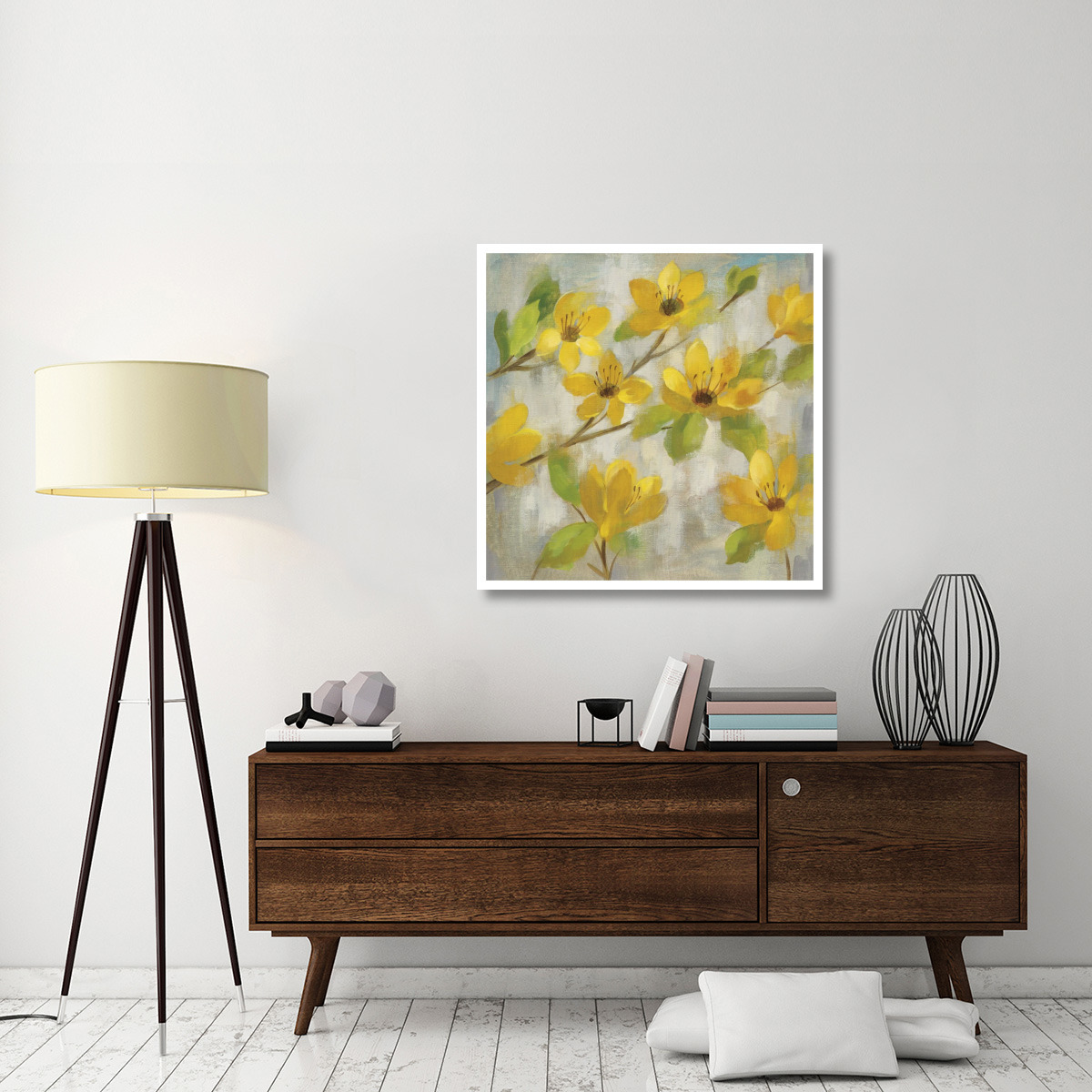 Golden Bloom II -Paper Art-38&quotx38"