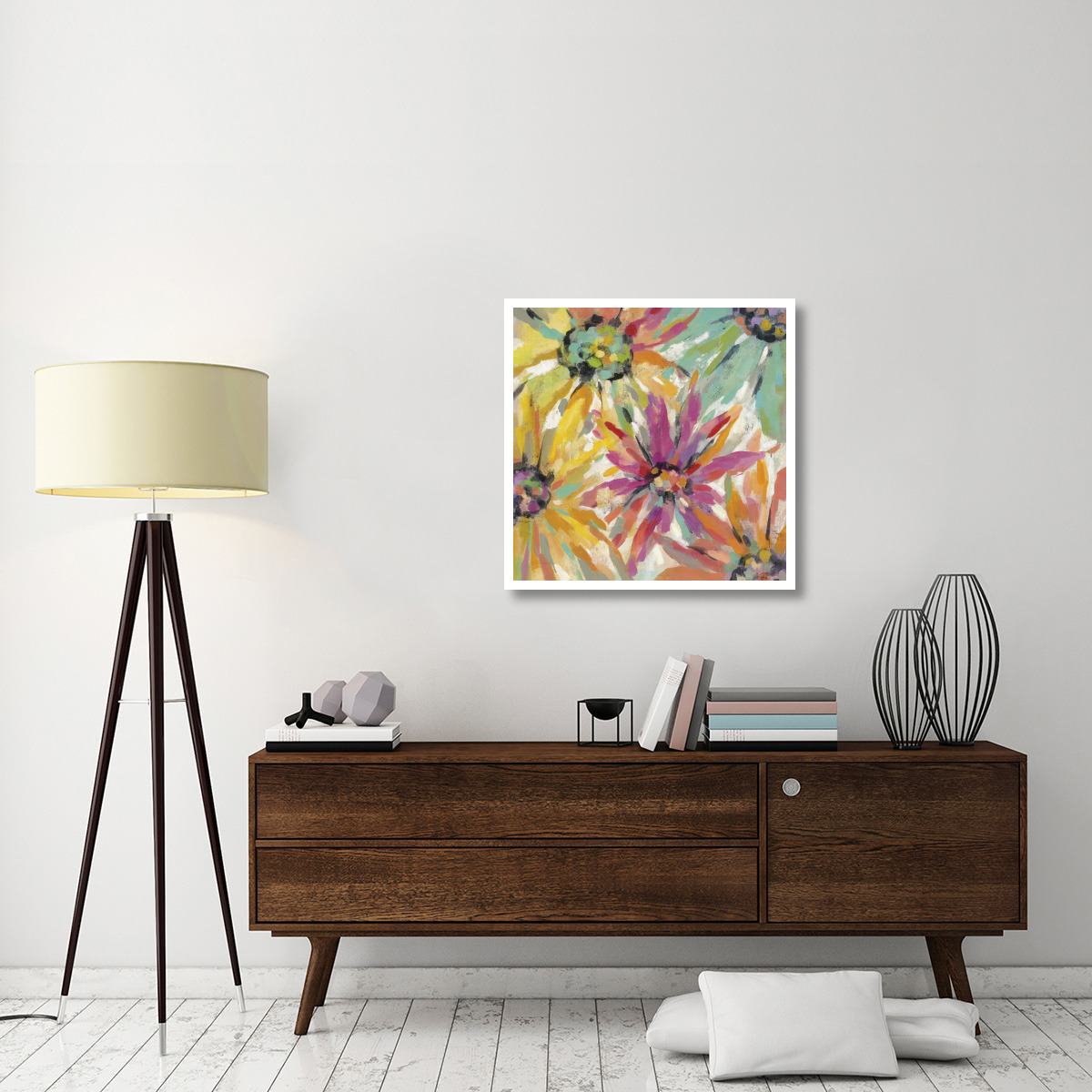 Abstracted Petals II -Paper Art-32&quotx32"