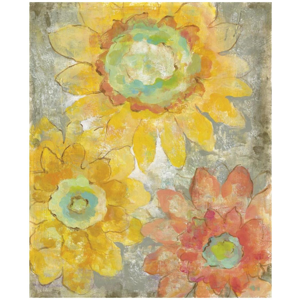Venezia Fiori I -Paper Art-24&quotx30"