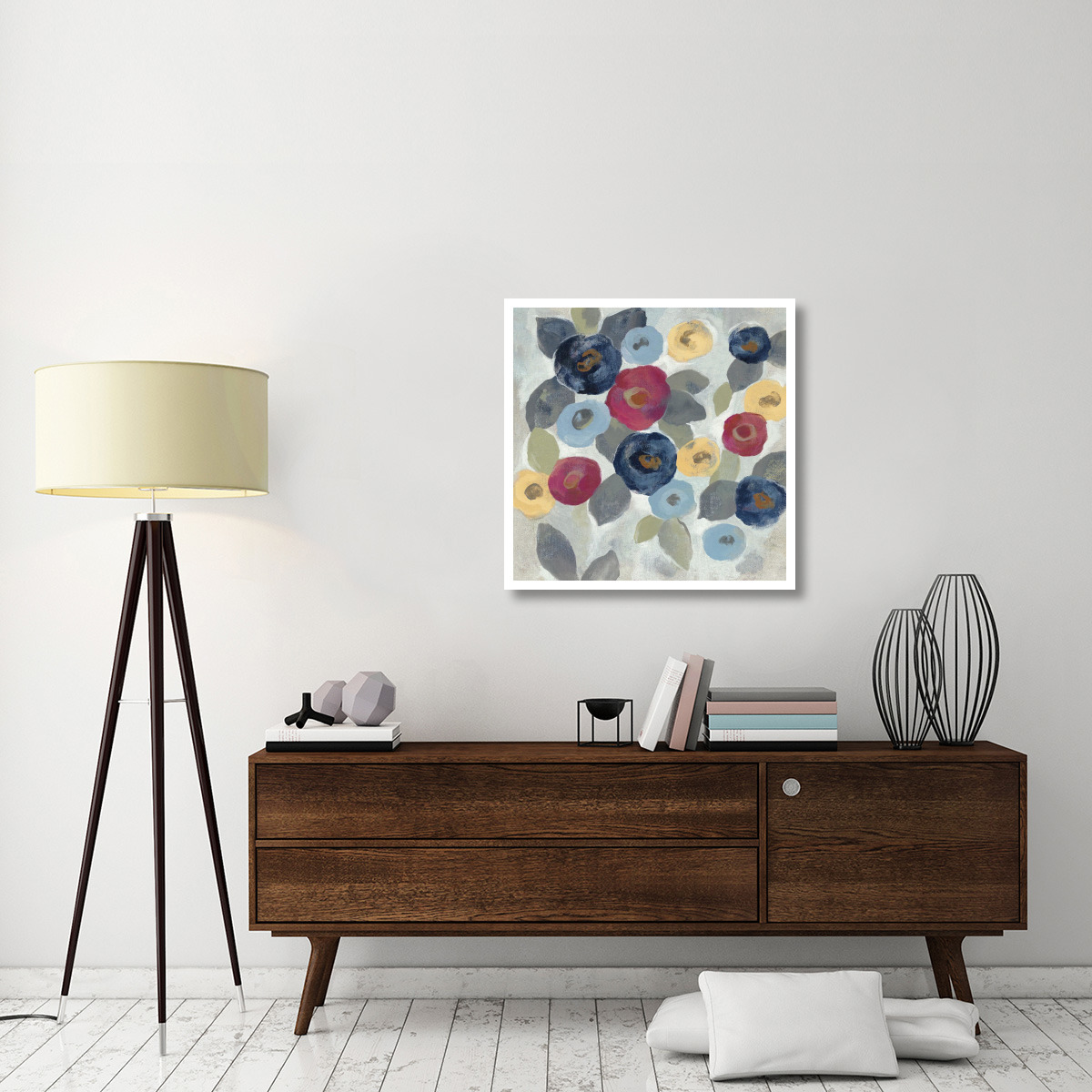 Winter Flowers III -Paper Art-32&quotx32"